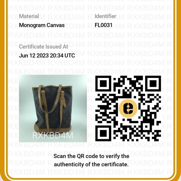 AUTHENTIC VINTAGE LOUIS VUITTON BUCKET BAG 2001 - Picture 10 of 10